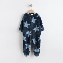 Load image into Gallery viewer, Blue Star Baby Zip Fleece Sleepsuit
