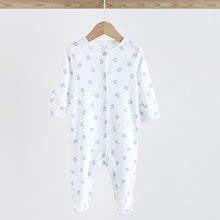 Load image into Gallery viewer, Blue 4 Pack Baby Bear Sleepsuit (0-18mths)
