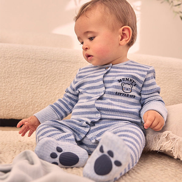 Blue Mummy Baby Family Sleepsuit