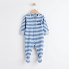 Load image into Gallery viewer, Blue Mummy Baby Family Sleepsuit
