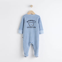 Load image into Gallery viewer, Blue Mummy Baby Family Sleepsuit
