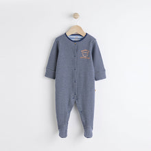 Load image into Gallery viewer, Navy Blue Daddy Baby Family Sleepsuit
