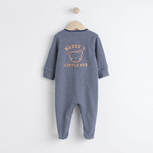 Load image into Gallery viewer, Navy Blue Daddy Baby Family Sleepsuit

