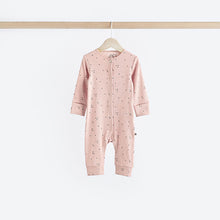 Load image into Gallery viewer, Pink Mono 4 Pack Baby Footless Sleepsuits (0mths-18mths)
