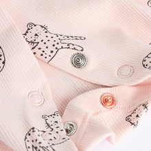 Load image into Gallery viewer, Pink Mono 4 Pack Baby Footless Sleepsuits (0mths-18mths)
