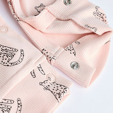 Load image into Gallery viewer, Pink Mono 4 Pack Baby Footless Sleepsuits (0mths-18mths)
