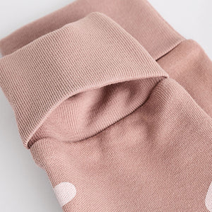 Brown/Pink Two Way Zip 100% Cotton Baby Sleepsuits (0mths-18mths)