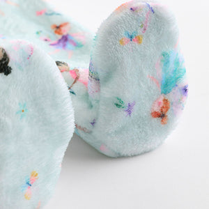 Mint Green Fairy Baby Zip Fleece Sleepsuit