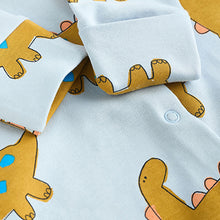 Load image into Gallery viewer, Blue/Green Character 100% Cotton Baby Sleepsuits 3 Pack (0mths-2yrs)
