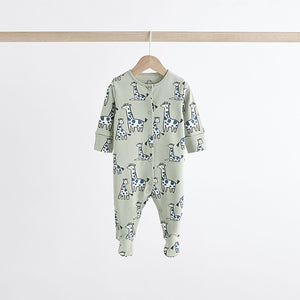 Neutral Animal 100% Cotton Baby Sleepsuits 3 Pack (0mths-18mths)