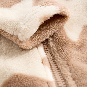 Neutral Baby Fleece Zip Sleepsuit