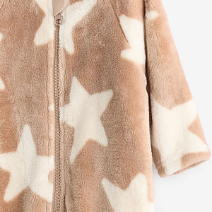 Neutral Baby Fleece Zip Sleepsuit