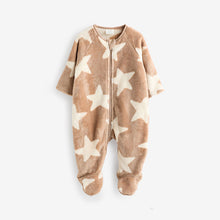 Load image into Gallery viewer, Neutral Baby Fleece Zip Sleepsuit
