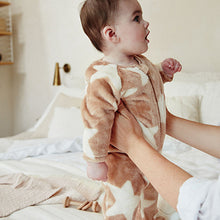 Load image into Gallery viewer, Neutral Baby Fleece Zip Sleepsuit
