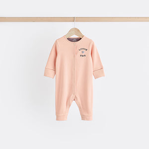 Purple Baby 100% Cotton Footless Sleepsuits 3 Pack (0mths-18mths)