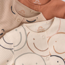 Load image into Gallery viewer, Brown Baby Sleepsuits 3 Pack (0mths-18mths)
