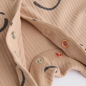 Brown Baby Sleepsuits 3 Pack (0mths-18mths)
