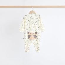 Load image into Gallery viewer, Ecru 100% Cotton Sleepsuit (0mths-18mths)
