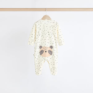Ecru 100% Cotton Sleepsuit (0mths-18mths)