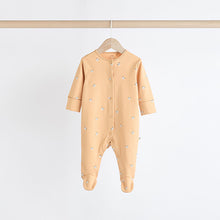 Load image into Gallery viewer, Ecru 100% Cotton Sleepsuit (0mths-18mths)
