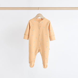 Ecru 100% Cotton Sleepsuit (0mths-18mths)