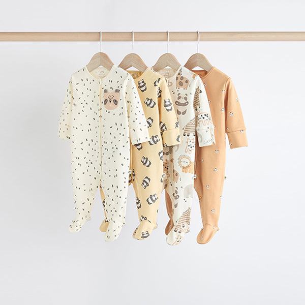 Ecru 100% Cotton Sleepsuit (0mths-18mths)