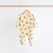 Load image into Gallery viewer, Ecru 100% Cotton Sleepsuit (0mths-18mths)
