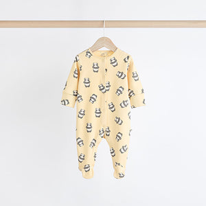 Ecru 100% Cotton Sleepsuit (0mths-18mths)