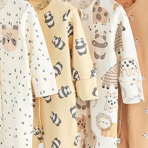 Ecru 100% Cotton Sleepsuit (0mths-18mths)