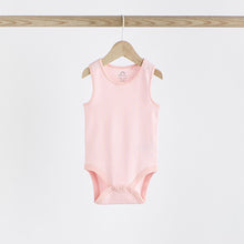 Load image into Gallery viewer, Pink Bunny 5 Pack Vest Baby Bodysuits
