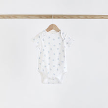 Load image into Gallery viewer, Blue 5 Pack Bear Short Sleeve Baby Bodysuits
