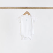 Load image into Gallery viewer, Blue 5 Pack Bear Short Sleeve Baby Bodysuits
