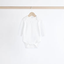Load image into Gallery viewer, Grey/White Bear Baby Bodysuits 5 Pack
