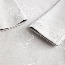 Load image into Gallery viewer, Grey/White Bear Baby Bodysuits 5 Pack
