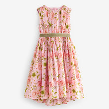 Load image into Gallery viewer, Pink Printed Cotton Prom Dress
