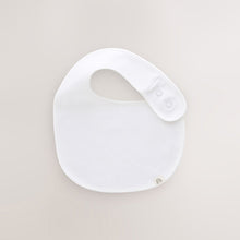 Load image into Gallery viewer, White 100% Cotton Baby Bibs 5 Pack

