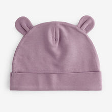 Load image into Gallery viewer, Pink Baby Beanie 100% Cotton Hats 3 Pack (0-12mths)
