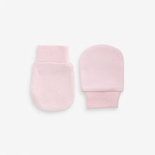 Load image into Gallery viewer, Pink 3 Pack Baby Scratch Mitts
