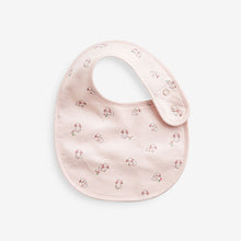 Load image into Gallery viewer, Pink Baby 100% Cotton Bibs 3 Pack
