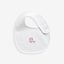 Load image into Gallery viewer, Pink Baby 100% Cotton Bibs 3 Pack
