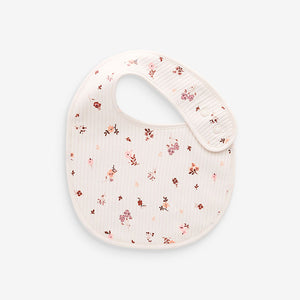 Caramel Brown 100% Cotton Baby Bibs 5 Pack