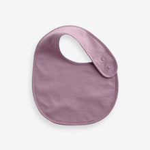 Load image into Gallery viewer, Pink Plain Baby 100% Cotton Bibs 5 Pack
