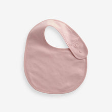 Load image into Gallery viewer, Pink Plain Baby 100% Cotton Bibs 5 Pack
