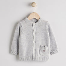 Load image into Gallery viewer, Grey Bear 100% Cotton Cardigan (0mths-9mths)
