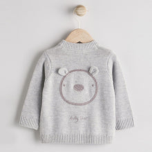 Load image into Gallery viewer, Grey Bear 100% Cotton Cardigan (0mths-9mths)
