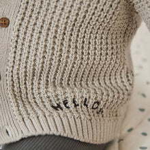 Load image into Gallery viewer, Grey Giraffe 100% Cotton Cardigan (0mths-18mths)
