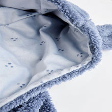 Load image into Gallery viewer, Navy Baby Cosy Fleece Jacket with 3d Ears (0-18mths)
