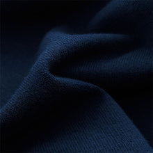 Load image into Gallery viewer, Blue Navy Regular Fit Knitted Long Sleeve Polo Shirt

