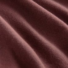 Load image into Gallery viewer, Red/Brown Regular Fit Knitted Long Sleeve Polo Shirt
