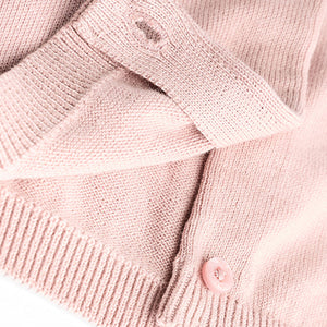 Pink/White 100% Cotton Cardigans 2 Pack (0mths-2yrs)